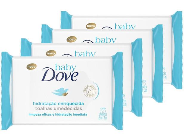 Lenço Umedecido Dove Baby - Hidratação Enriquecida 50 Unidades Cada 4 Pacotes Menor preço em Lenço Umedecido Dove Baby - Hidratação Enriquecida 50 Unidades Cada 4 Pacotes