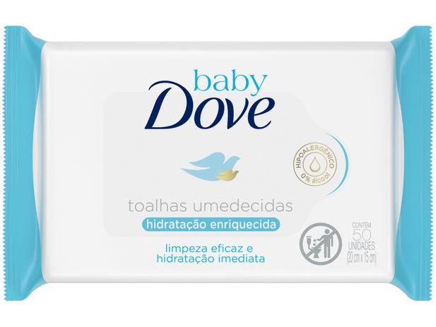 Menor preço em Lenço Umedecido Dove Baby Hidratação Enriquecida - 50 Unidades