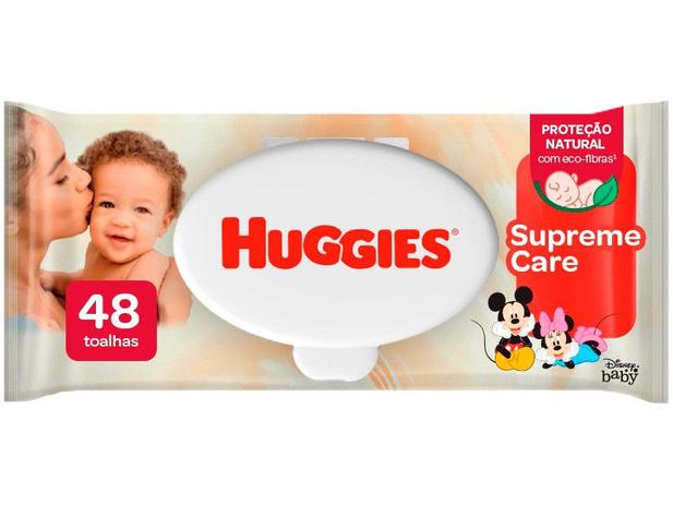 Lenço Umedecido Huggies Supreme Care - 48 unidades Menor preço em Lenço Umedecido Huggies Supreme Care - 48 unidades