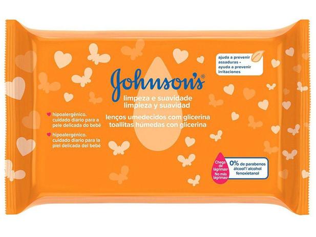 Lenço Umedecido Johnsons Baby - Limpeza e Suavidade 44 Unidades - Johnson's Menor preço em Lenço Umedecido Johnsons Baby - Limpeza e Suavidade 44 Unidades - Johnson's