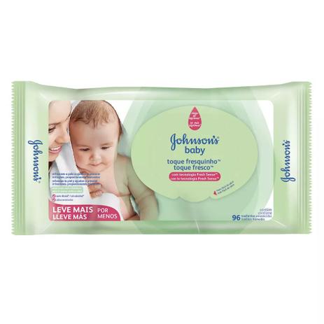 Lenço Umedecido Johnsons Baby Toque Fresquinho 96 Unidades - Johnson e johnson é boa?