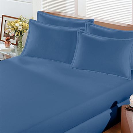 Lençol Avulso Buettner Solteiro King Malha Azul Marinho com Elastico Image - Bouton Menor preço em Lençol Avulso Buettner Solteiro King Malha Azul Marinho com Elastico Image - Bouton