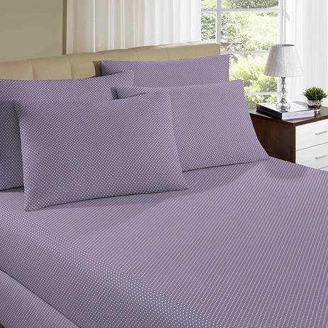 Lençol Avulso Portallar Casal Malha Estampado Poa Lilas Linha Day By Day é boa?