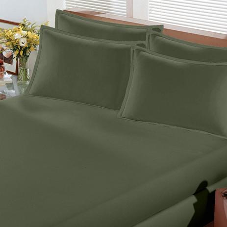 Lençol Avulso Queen Image Rolinho Malha Liso Buettner Verde Musgo Menor preço em Lençol Avulso Queen Image Rolinho Malha Liso Buettner Verde Musgo