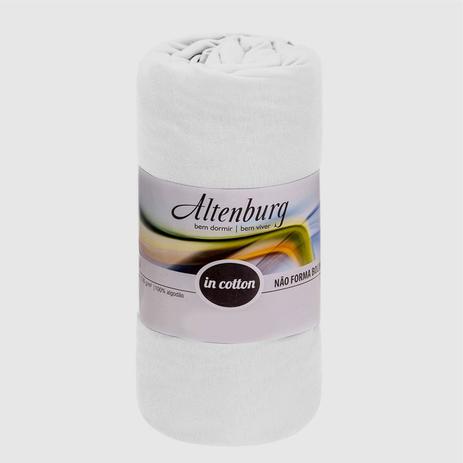 Lençol Avulso Solteiro King Altenburg Malha In Cotton 110x203x30cm Branco Menor preço em Lençol Avulso Solteiro King Altenburg Malha In Cotton 110x203x30cm Branco