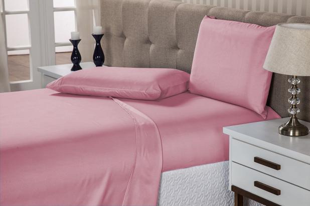 Lençol Com Elástico Avulso Queen Conjugado Alt. 43cm Algodão Percal 140 Fios Rosa - Aretusa confecções é boa?