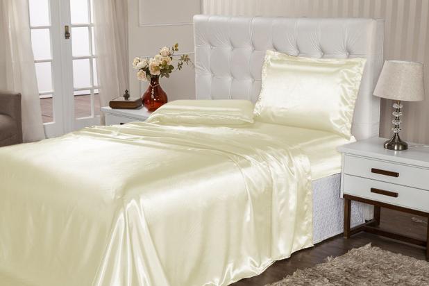 Lençol Com Elástico Avulso Solteiro Conjugado Alt. 43cm Cetim Charmousse Palha - Aretusa confecções é ruim? Lençol Com Elástico Avulso Solteiro Conjugado Alt. 43cm Cetim Charmousse Palha - Aretusa confecções é boa?