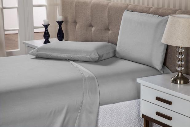 Lençol De Baixo Avulso Queen Com Elástico Algodão Percal 140 Fios Cinza - Aretusa confecções Menor preço em Lençol De Baixo Avulso Queen Com Elástico Algodão Percal 140 Fios Cinza - Aretusa confecções