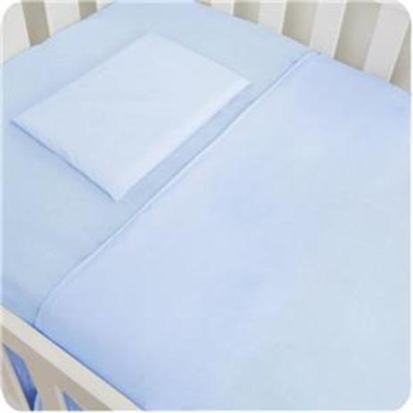 Lençol de Berço Avulso Padrão Americano 200 fios azul - Linha avulsa enxovais Menor preço em Lençol de Berço Avulso Padrão Americano 200 fios azul - Linha avulsa enxovais