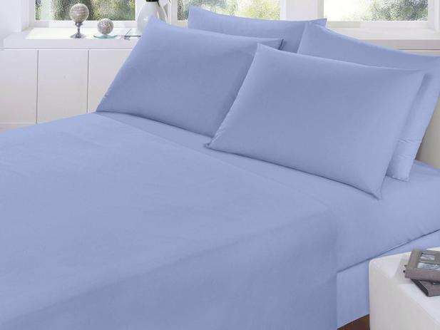 Lençol Solteiro sem Elástico Cor Azul Percal 150 Fios - Fassini têxtil é ruim? Lençol Solteiro sem Elástico Cor Azul Percal 150 Fios - Fassini têxtil é boa?