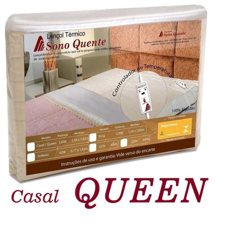 Lençol térmico casal / queen 2 temperaturas certificado inmetro - sono quente é boa?