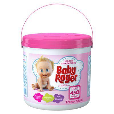 Lenços umedecidos baby roger balde 450 un.rosa Menor preço em Lenços umedecidos baby roger balde 450 un.rosa