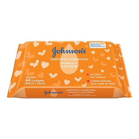 Lenços Umedecidos Johnson's Baby Limpeza e Suavidade 44 Unidades - Johnson-baby é boa?