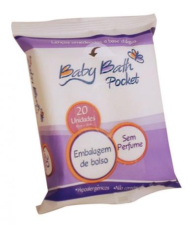 Lenços umedecidos sem perfume rn+ baby bath - embalagem de bolso Menor preço em Lenços umedecidos sem perfume rn+ baby bath - embalagem de bolso