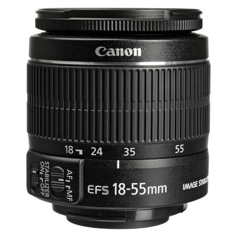 Lente Canon EF-S 18-55mm f / 4-5,6 IS STM Menor preço em Lente Canon EF-S 18-55mm f / 4-5,6 IS STM