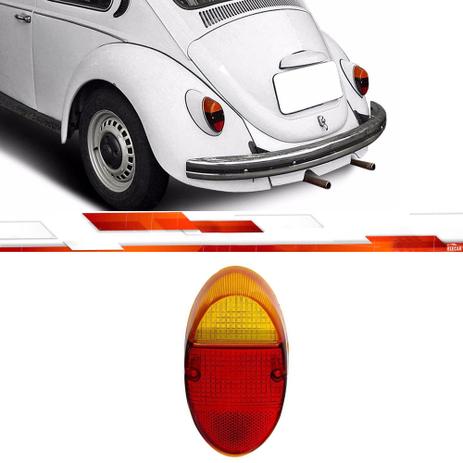 Lente da lanterna traseira fusca 1200 1300 bicolor - Jcv Menor preço em Lente da lanterna traseira fusca 1200 1300 bicolor - Jcv