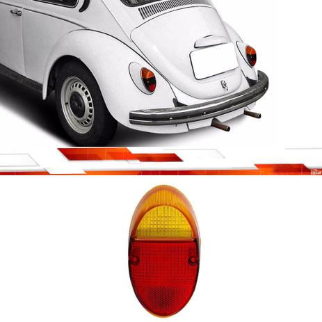 Lente da lanterna traseira fusca 1200 1300 vermelho - Jcv Menor preço em Lente da lanterna traseira fusca 1200 1300 vermelho - Jcv