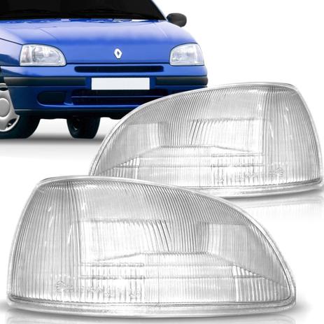 Lente Farol Renault Clio 1996 A 1999 - Vic Menor preço em Lente Farol Renault Clio 1996 A 1999 - Vic