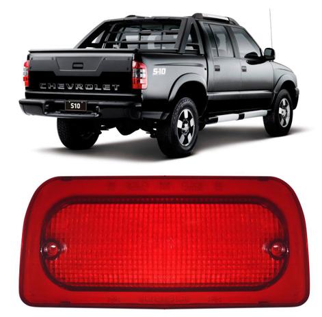 Lente Lanterna Luz Freio Teto Brake Light S10 Break Black - Dcp projetos Menor preço em Lente Lanterna Luz Freio Teto Brake Light S10 Break Black - Dcp projetos
