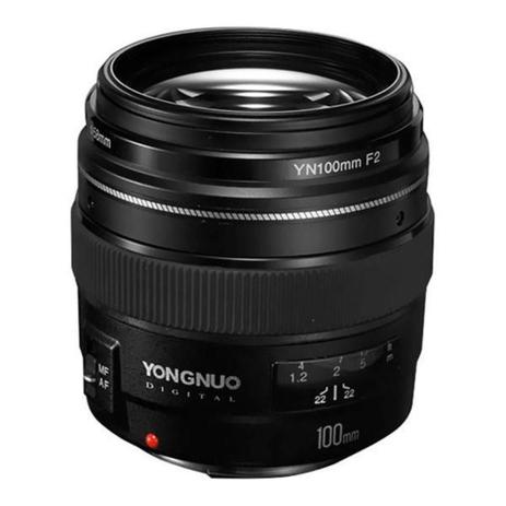 Lente para Câmeras Canon Yongnuo YN-100MM F2 de 58mm com Abertura de Diafragma F/2 Menor preço em Lente para Câmeras Canon Yongnuo YN-100MM F2 de 58mm com Abertura de Diafragma F/2