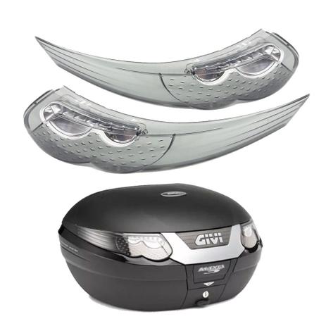 Lente Refletora Laterais Baú Givi Monokey E55 Maxia 3 Fumê Menor preço em Lente Refletora Laterais Baú Givi Monokey E55 Maxia 3 Fumê