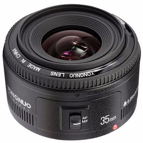 Lente Yongnuo Yn 35mm F2 para Câmera EF Canon Grande Angular Menor preço em Lente Yongnuo Yn 35mm F2 para Câmera EF Canon Grande Angular