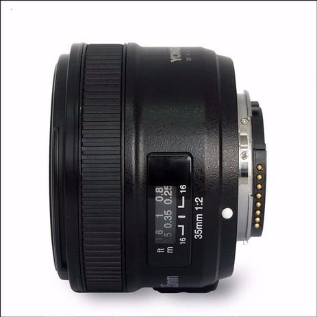 Lente Yongnuo YN 35mm F2N Af Mf Grande Angular para Nikon Menor preço em Lente Yongnuo YN 35mm F2N Af Mf Grande Angular para Nikon