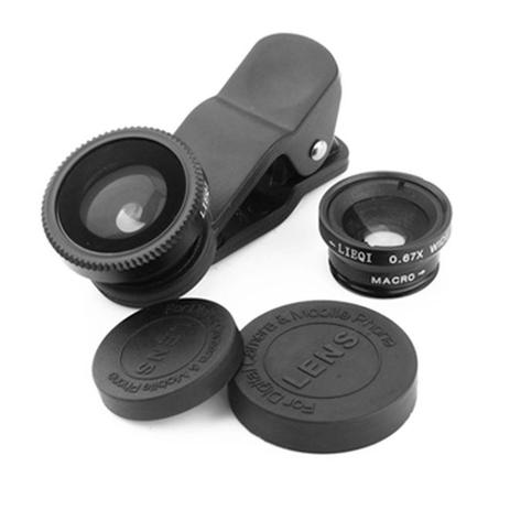 Lentes p/ Celular Kit fisheye+Wide+Macro olho de peixe Tryboo - Best plus Menor preço em Lentes p/ Celular Kit fisheye+Wide+Macro olho de peixe Tryboo - Best plus