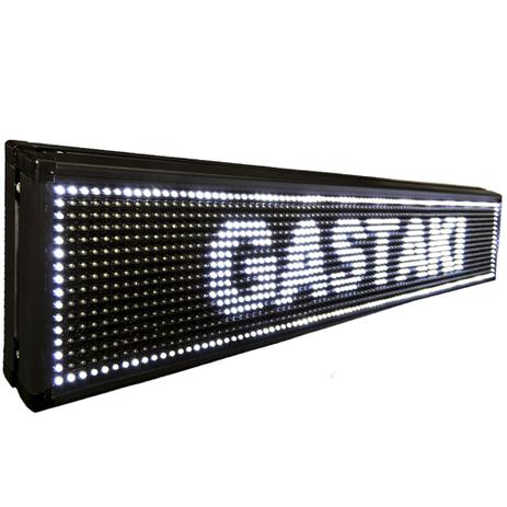 Letreiro Digital LED Luminoso Painel Branco 1,00 x 0,20m USB - Lelong Menor preço em Letreiro Digital LED Luminoso Painel Branco 1,00 x 0,20m USB - Lelong