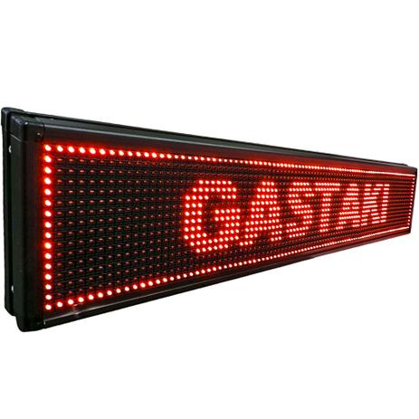 Letreiro Digital Luminoso LED Vermelho Painel 1,00 x 0,20m USB - Lelong Menor preço em Letreiro Digital Luminoso LED Vermelho Painel 1,00 x 0,20m USB - Lelong
