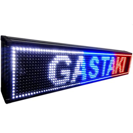 Letreiro Led Colorido RGB Painel Digital 1,00 x 0,20m USB - Lelong Menor preço em Letreiro Led Colorido RGB Painel Digital 1,00 x 0,20m USB - Lelong