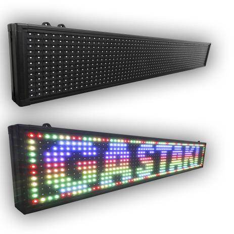 Letreiro LED Multi-Colorido Painel Luminoso Usb 1,00x20cm - Lelong Menor preço em Letreiro LED Multi-Colorido Painel Luminoso Usb 1,00x20cm - Lelong