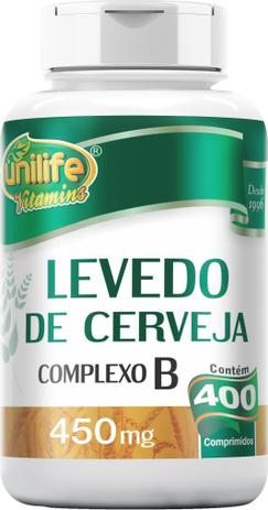 Levedo de Cerveja + Complexo B 450mg 400 Compr. Unilife -