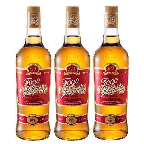 Licor Fogo Paulista 960ml 03 Unidades - Dubar Menor preço em Licor Fogo Paulista 960ml 03 Unidades - Dubar