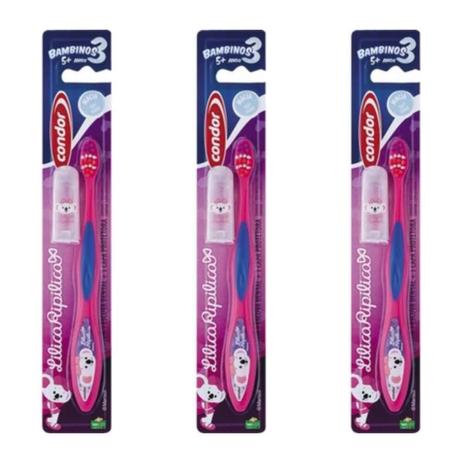 Lilica Ripilica Escova Dental Infantil Acima 5 Anos C/ Protetor (Kit C/03) Menor preço em Lilica Ripilica Escova Dental Infantil Acima 5 Anos C/ Protetor (Kit C/03)