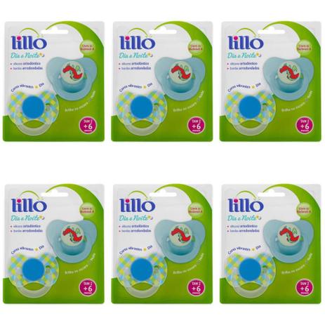 Lillo 604320 Dia E Noite Azul Kit Duas Chupetas Azul (Kit C/06) Menor preço em Lillo 604320 Dia E Noite Azul Kit Duas Chupetas Azul (Kit C/06)