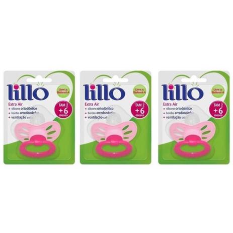 Lillo 610830 Ex Air Baby Chupeta Silicone Cor Forte Rosa Tam2 (Kit C/03) Menor preço em Lillo 610830 Ex Air Baby Chupeta Silicone Cor Forte Rosa Tam2 (Kit C/03)