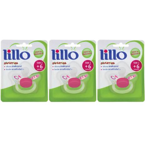 Lillo 614730 Divertida Chupeta Orto Silicone Rosa Tam2 (Kit C/03) Menor preço em Lillo 614730 Divertida Chupeta Orto Silicone Rosa Tam2 (Kit C/03)