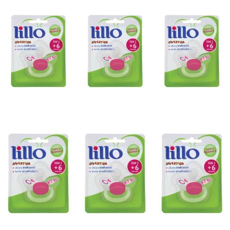 Lillo 614730 Divertida Chupeta Orto Silicone Rosa Tam2 (Kit C/06) Menor preço em Lillo 614730 Divertida Chupeta Orto Silicone Rosa Tam2 (Kit C/06)