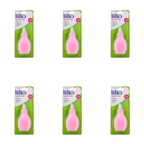 Lillo 654130 Aspirador Nasal Rosa (Kit C/06) Menor preço em Lillo 654130 Aspirador Nasal Rosa (Kit C/06)