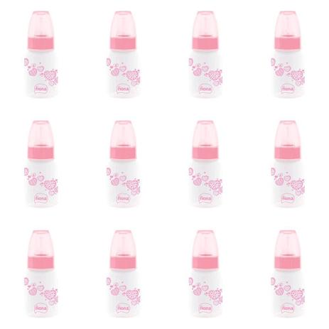 Lillo 803630 Fiona Clássica Mamadeira Silicone Rosa 120ml (Kit C/12) Menor preço em Lillo 803630 Fiona Clássica Mamadeira Silicone Rosa 120ml (Kit C/12)