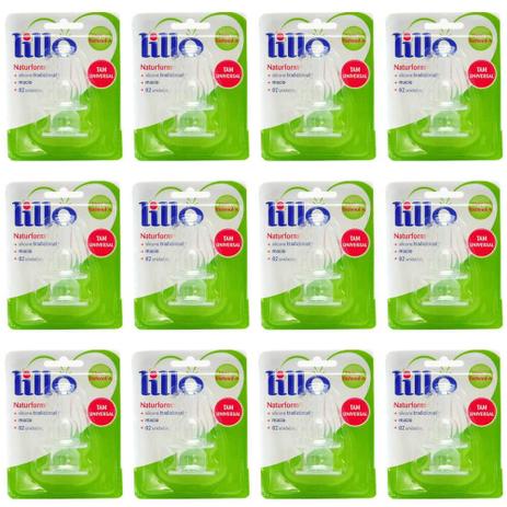 Lillo 9381R/12 Natuform Bico De Mamadeira Silicone (Kit C/12) Menor preço em Lillo 9381R/12 Natuform Bico De Mamadeira Silicone (Kit C/12)