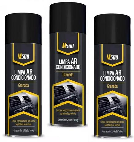 Limpa Ar Condicionado Granada Aroma Lavanda Higienizador Automotivo Spray M500 250ml/160g - 3 Unidades Menor preço em Limpa Ar Condicionado Granada Aroma Lavanda Higienizador Automotivo Spray M500 250ml/160g - 3 Unidades