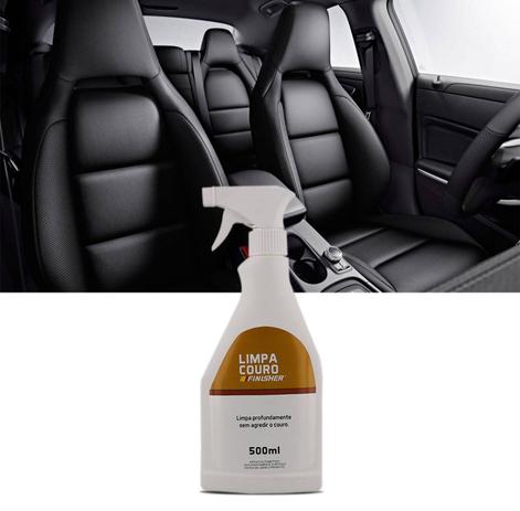 Limpa Couro Finisher Spray 500ml Removedor de Manchas Banco Automotivo Menor preço em Limpa Couro Finisher Spray 500ml Removedor de Manchas Banco Automotivo