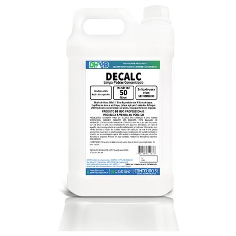 Limpa Pedra Concentrado DECALC DHPB c/5L - Dhpb produtos de limpeza ltda me Menor preço em Limpa Pedra Concentrado DECALC DHPB c/5L - Dhpb produtos de limpeza ltda me