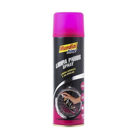 Limpa pneus spray 300ml mundial prime Menor preço em Limpa pneus spray 300ml mundial prime