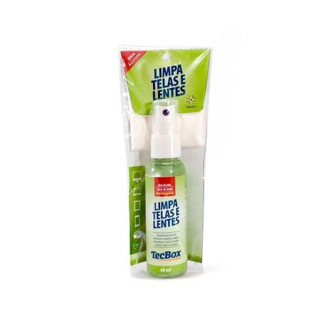 Limpa Tela e Lentes Spray sem álcool 60ml TecBox 01un - Reliza Menor preço em Limpa Tela e Lentes Spray sem álcool 60ml TecBox 01un - Reliza
