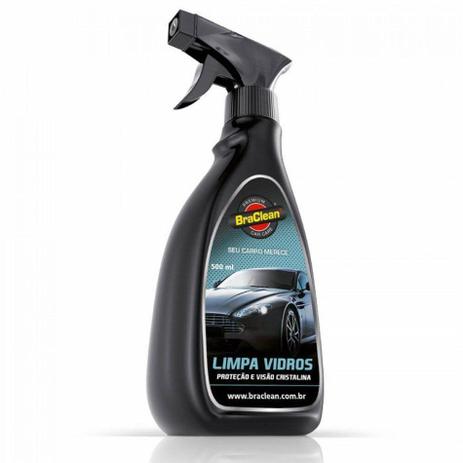 Limpa Vidros Automotivo 500ml Braclean Menor preço em Limpa Vidros Automotivo 500ml Braclean