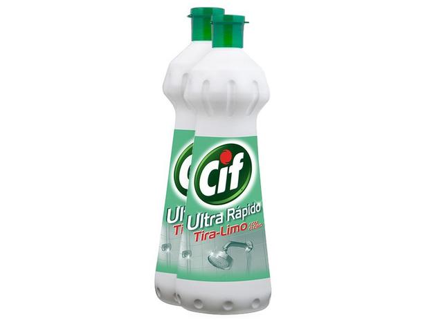 Limpador Líquido Sanitário Cif Ultra Rápido - com Cloro 2 Unidades Menor preço em Limpador Líquido Sanitário Cif Ultra Rápido - com Cloro 2 Unidades
