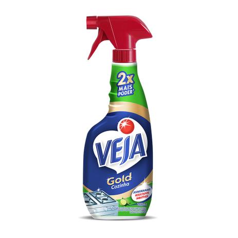 Limpador Veja Gold Desengordurante para Cozinha Limão Pulverizador 500ml Menor preço em Limpador Veja Gold Desengordurante para Cozinha Limão Pulverizador 500ml